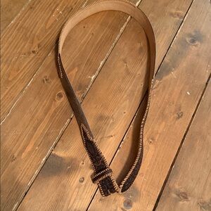 Tony Lama Dark Brown Women's Leather Belt